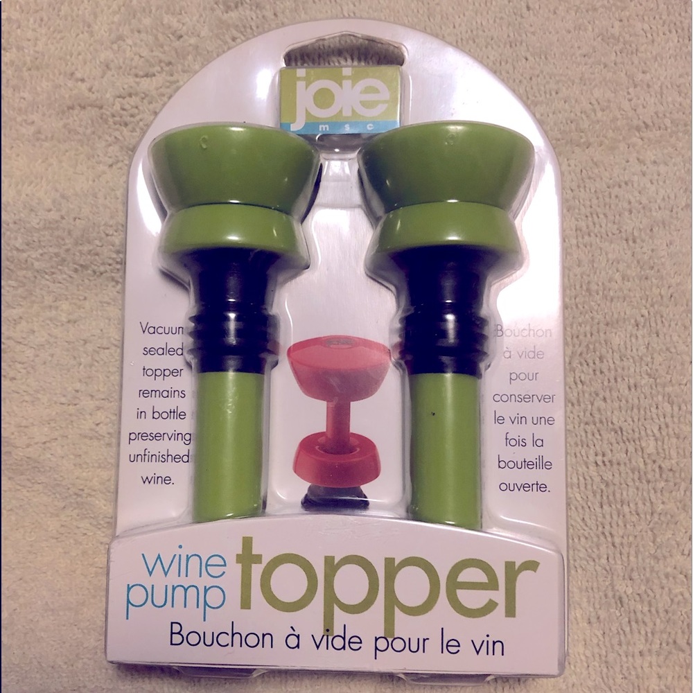 Joie Msc Wine Pump Topper 2 pc